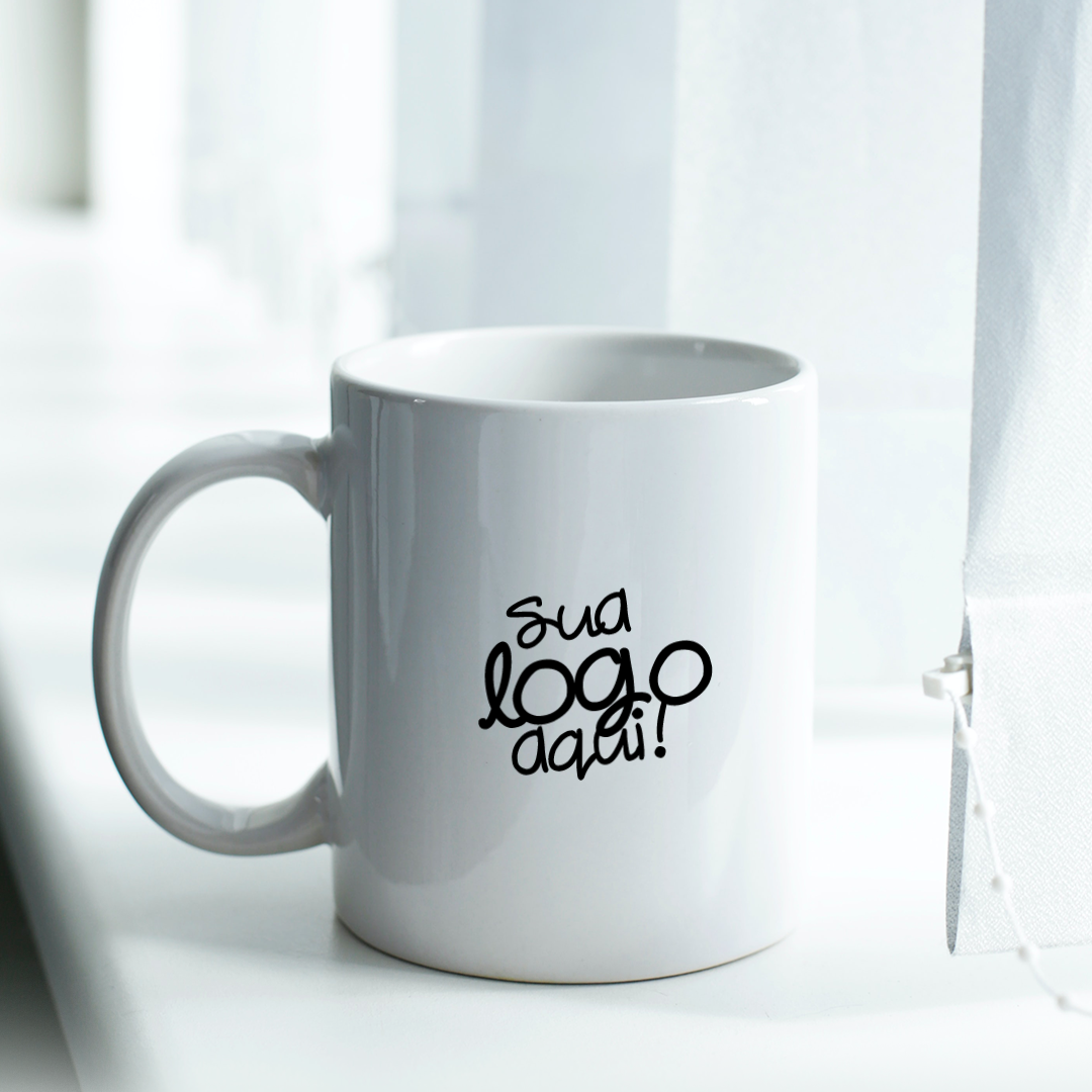 caneca com logotipo logomarca da empresa 2 - Lidi Brum Personalizados